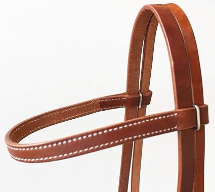 CHALLENGER Horse Western Leather Bitless Training Aide Side Pull Bridle 77RT 001