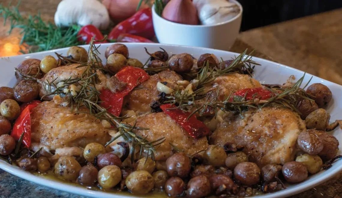 COWGIRL in the Kitchen-Rustic Chicken Thighs and Potatoes