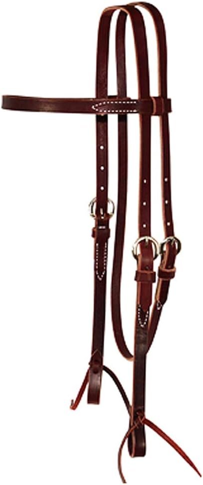 Circle Y Latigo Single Ply 5-8in Headstall Horse