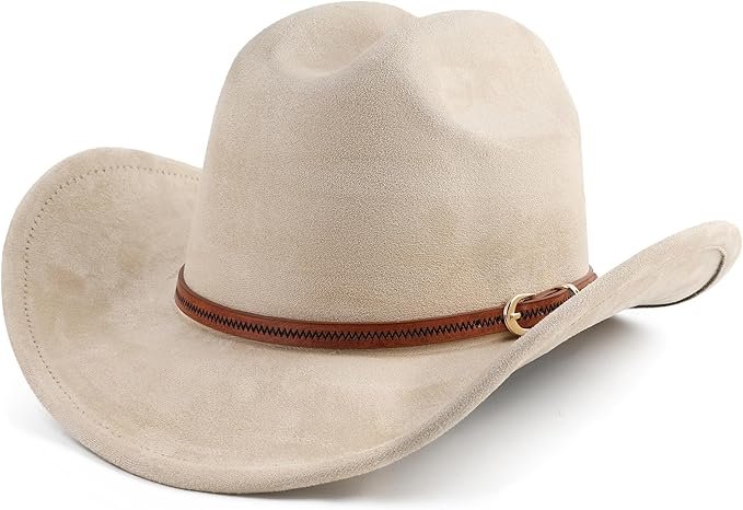 Cowboy Hat for Women and Men Wide Brim Western Cowgirl Hat