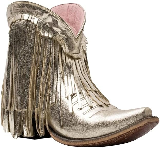 Junk Gypsy Women’s Spitfire Fashion Booties Snip Toe Gold