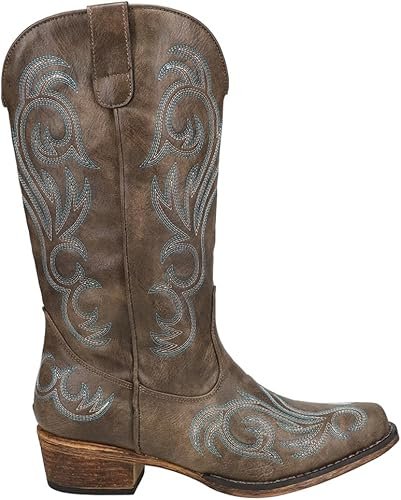 ROPER Womens Riley Round Toe Casual Boots Mid Calf Low Heel