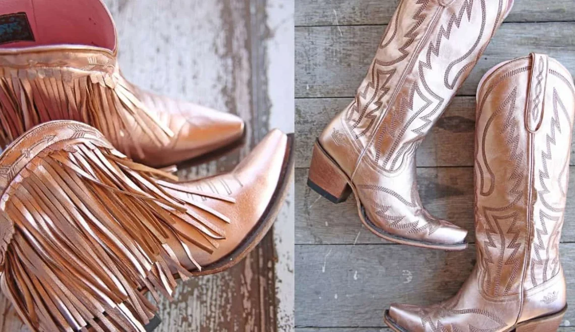 Shimmer in Style-Rose Gold Junk Gypsy Boots You Need