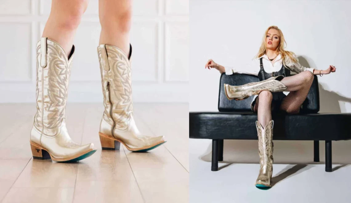 Step Into Style-Lane Boot Champagne Metallic Smokeshow