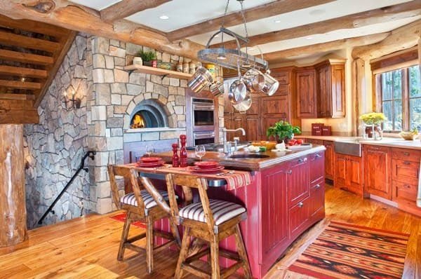 The-Perfect-Red-Island-for-Rustic-Flair