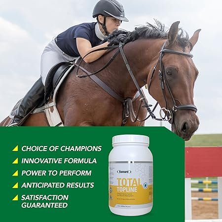 Total Topline Powder Horse Supplements - Build and Maintain Muscle Tissue During Recovery for Foals and Horses - Protein & Amino Energy Horse Supplement - 2lb Tub 002