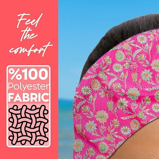 Womens Neck Scarf 21x21 Small Square - Headband Scarf Ethnic Bandana Head Scarf Flowering Breathable Lightweight 002