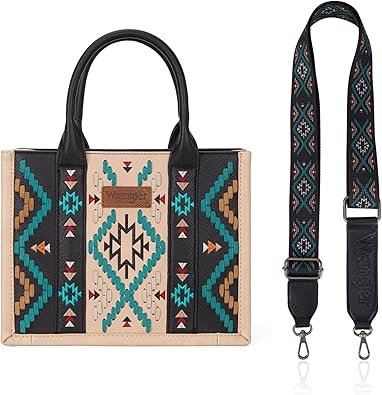Wrangler Aztec Tote Bag for Women Western Top Handle Handbags and Purses 002
