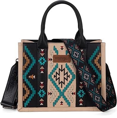 Wrangler Aztec Tote Bag for Women Western Top Handle Handbags and Purses